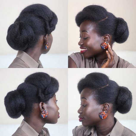 ELEGANT NATURAL UPDO Beautiful Natural Hairstyles Best