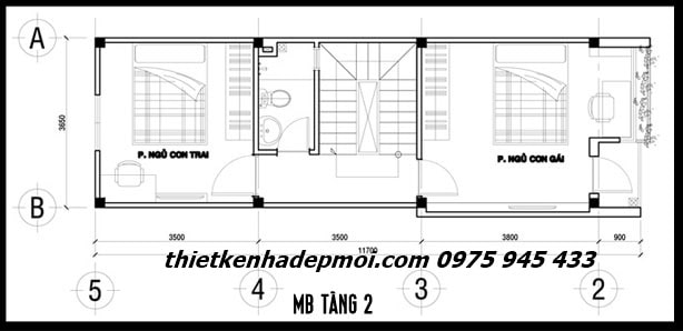 Mẫu nhà ống đẹp diện tích 40m2 - hình 4