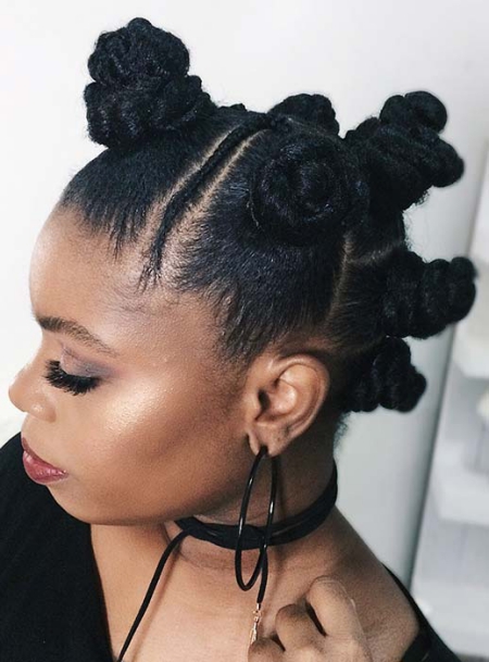 TRENDY BANTU KNOT HAIRSTYLE Beautiful Natural Hairstyles Best